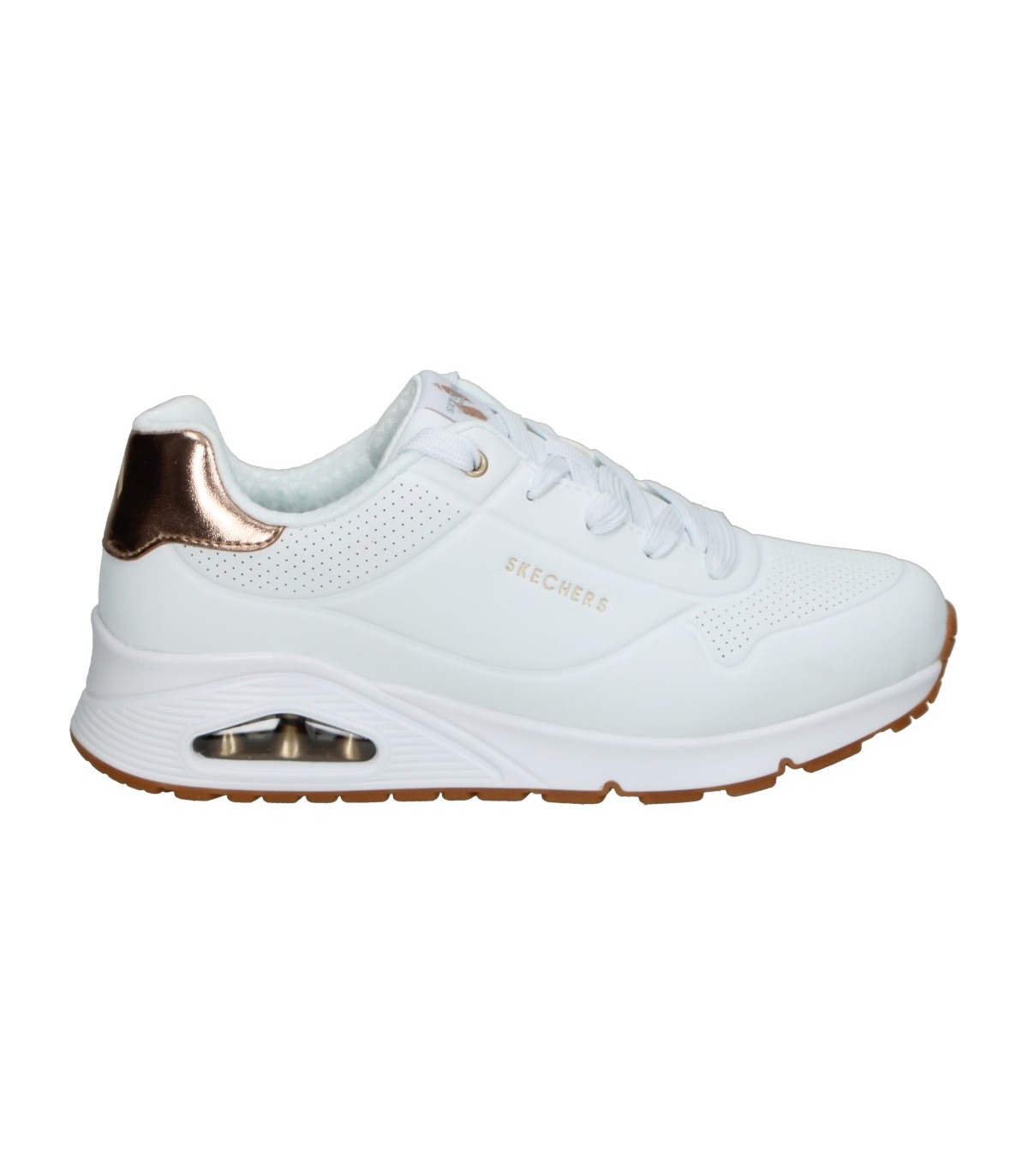 Zapatillas color blanco de cómodo SKECHERS 310545l-wht